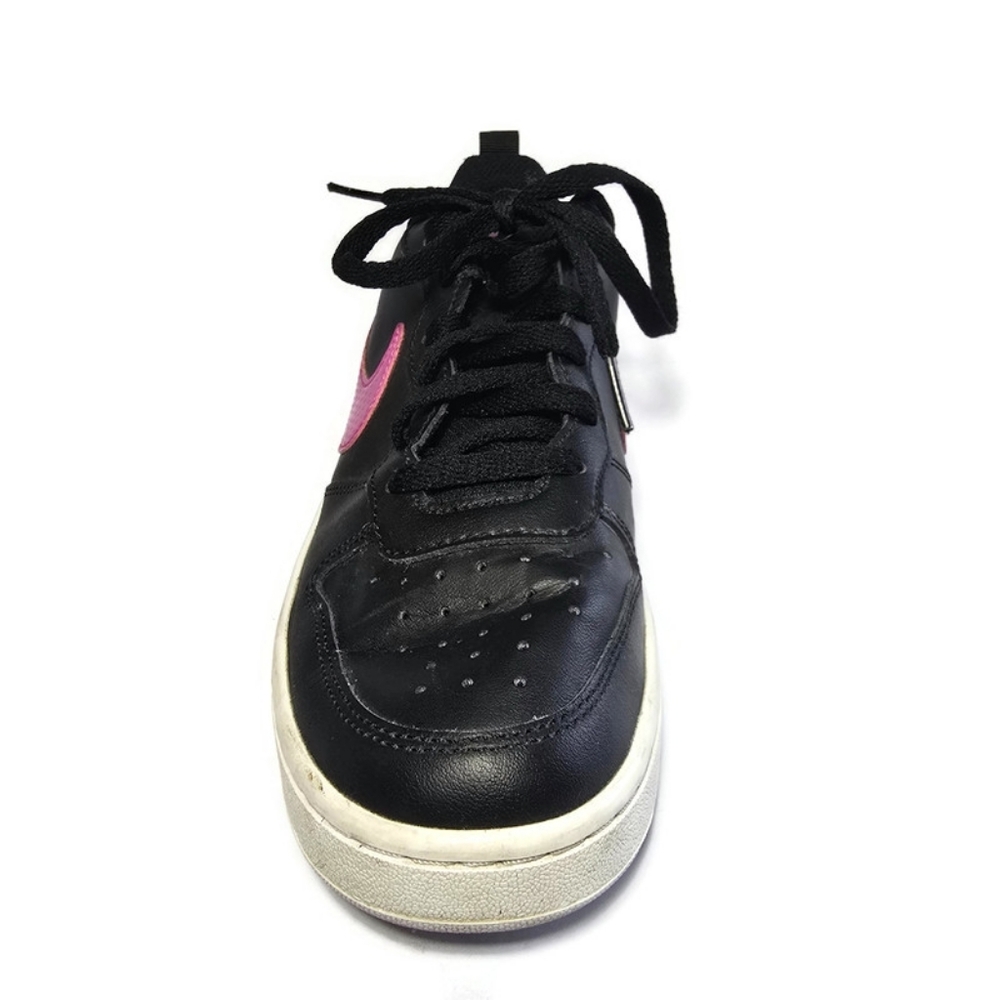 Nike Court Borough 2 Low Black Pink Youth Sz 7Y BQ5448-003 - Picture 7 of 16